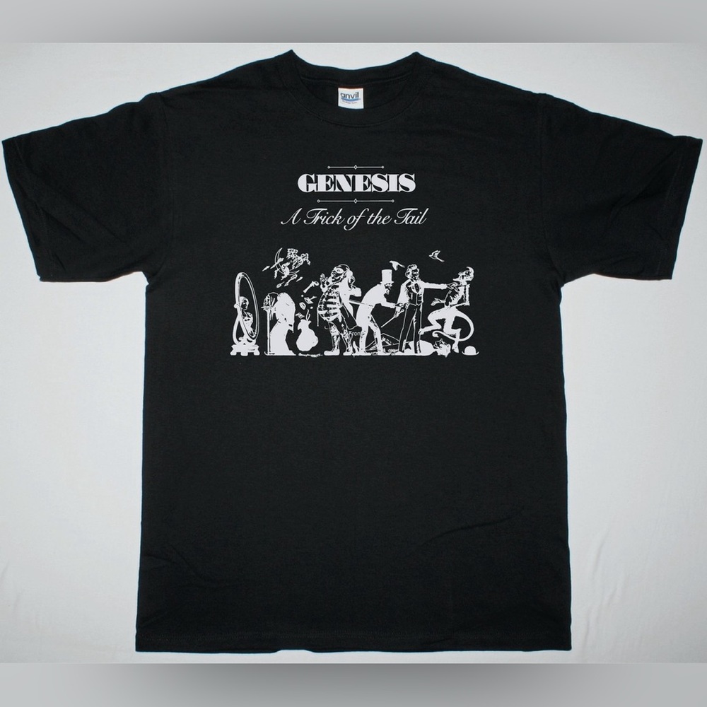 New Genesis A Trick Of The Tail Black Band T-Shirt